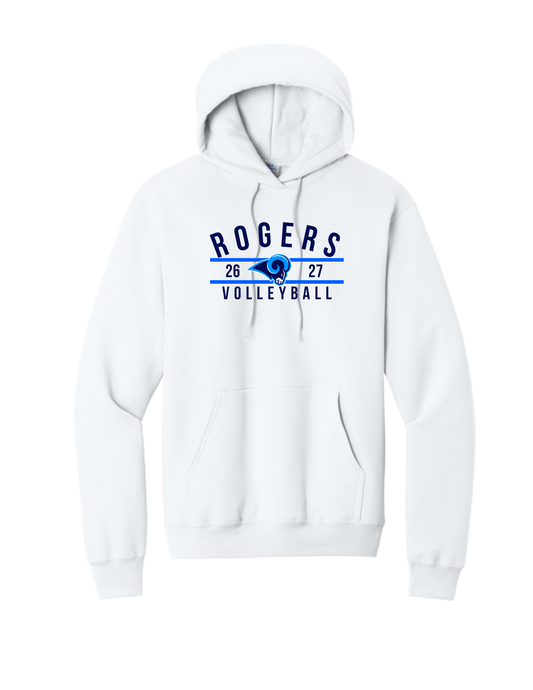 ROGERS VB-Port & Co Core Fleece Hoodie-w/Rogers VBall 26/27 Logo