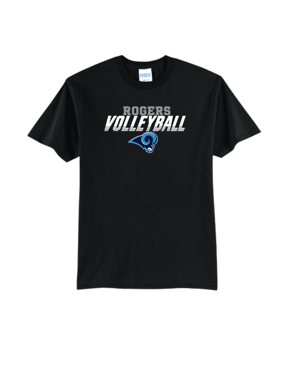 Rogers Volleyball P&C Core Blend Tee-Logo4