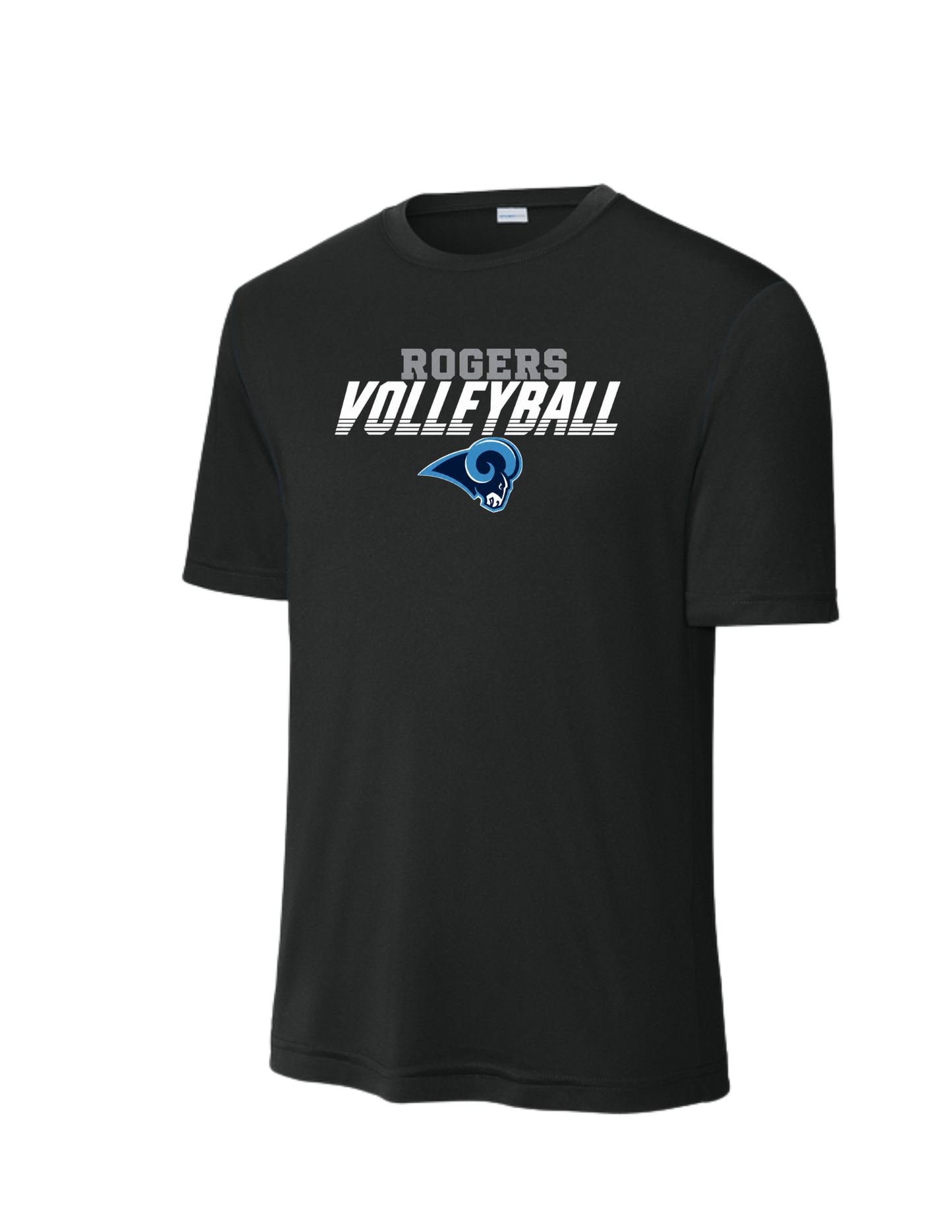 Rogers VB-Sport-Tek Dri Fit Tee -Logo4