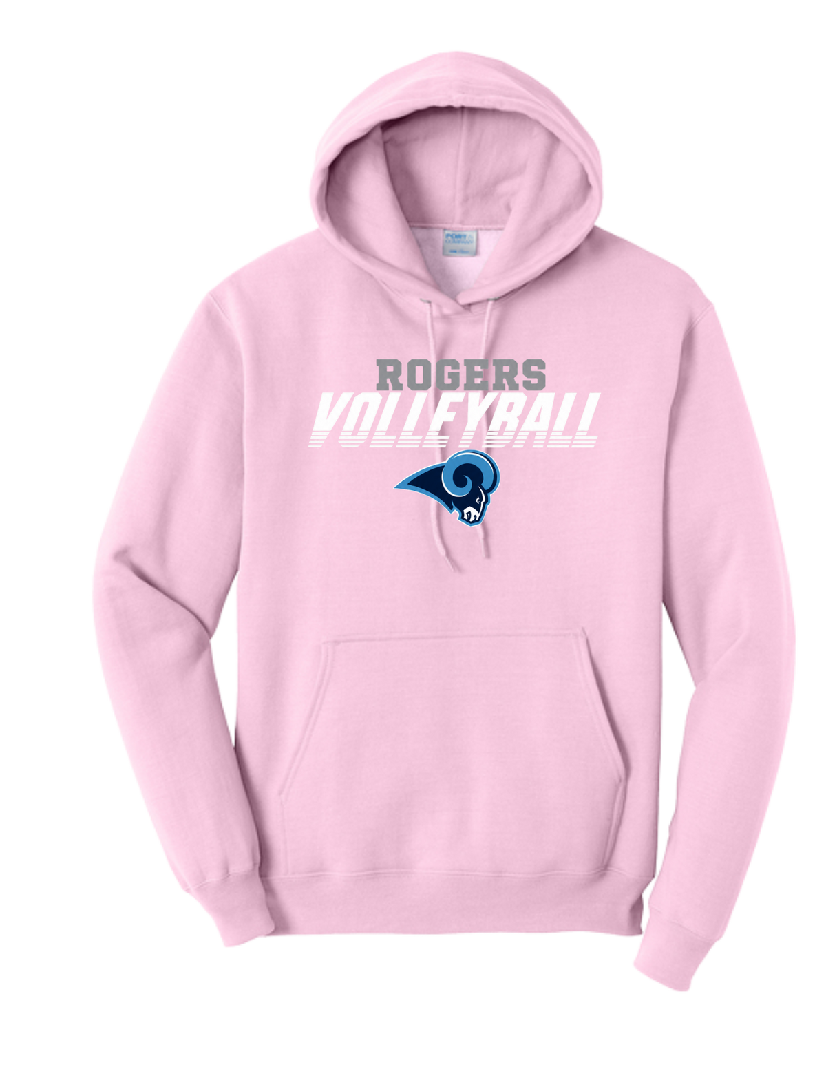 Rogers Volleyball Pink Hoodie