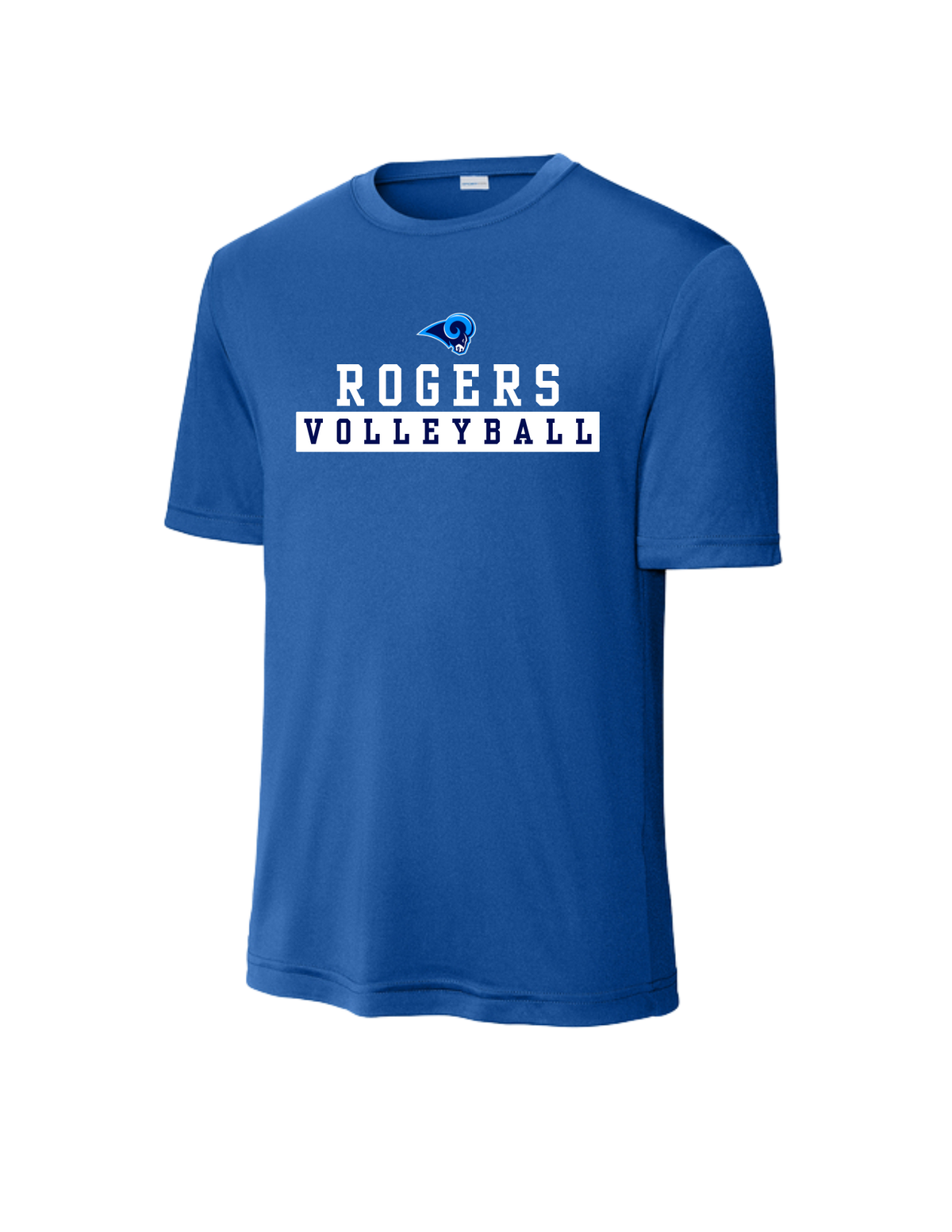 Rogers VB-Sport-Tek Dri Fit Tee- Logo2