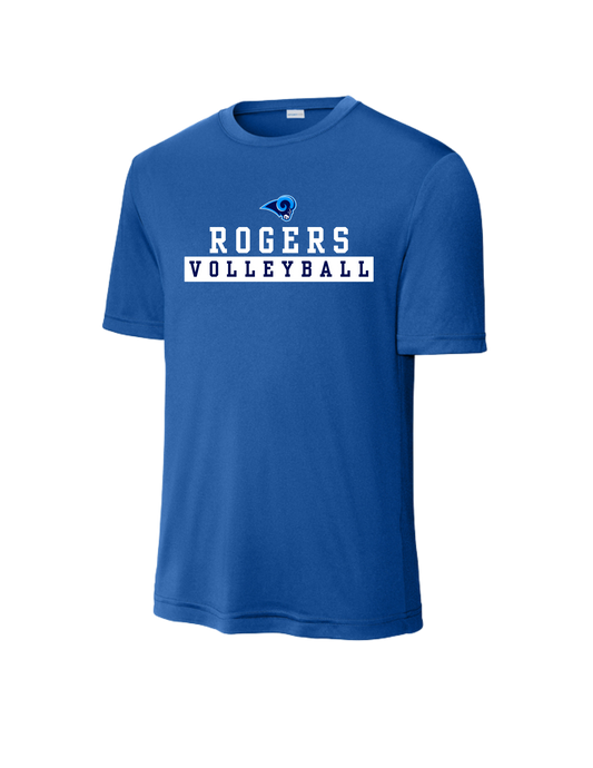 Rogers VB-Sport-Tek Dri Fit Tee- Logo2