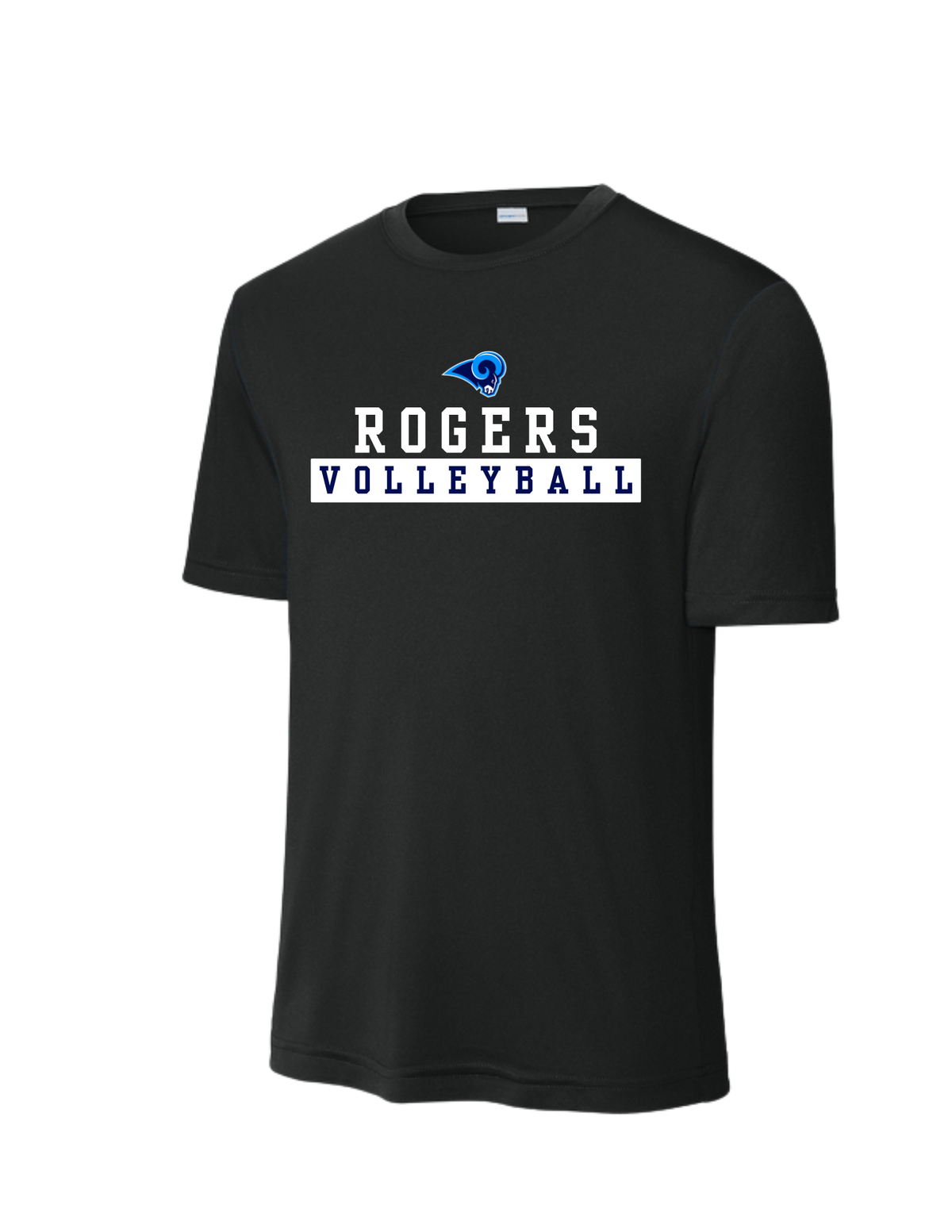 Rogers VB-Sport-Tek Dri Fit Tee- Logo2