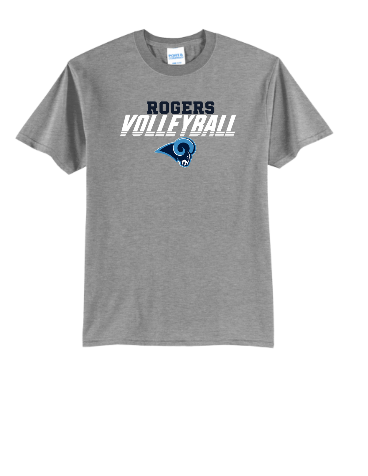 Rogers Volleyball P&C Core Blend Tee-Logo4