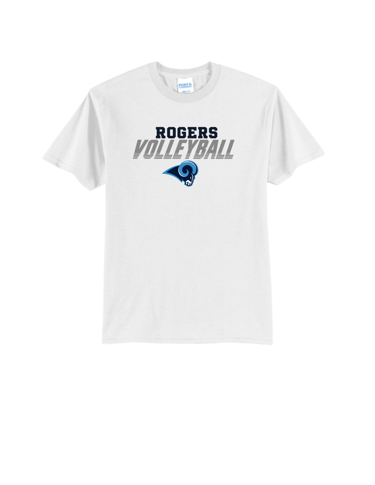 Rogers Volleyball P&C Core Blend Tee-Logo4