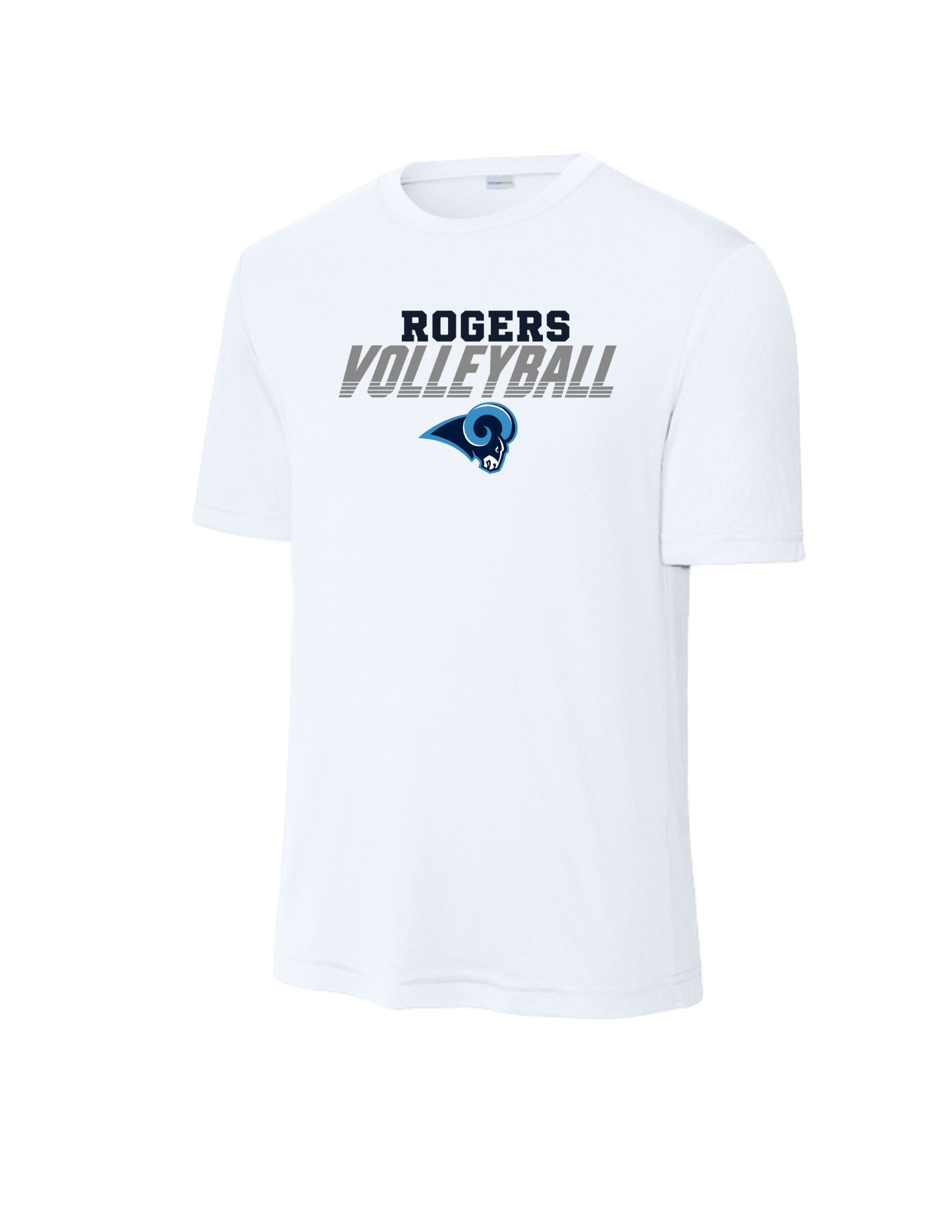 Rogers VB-Sport-Tek Dri Fit Tee -Logo4