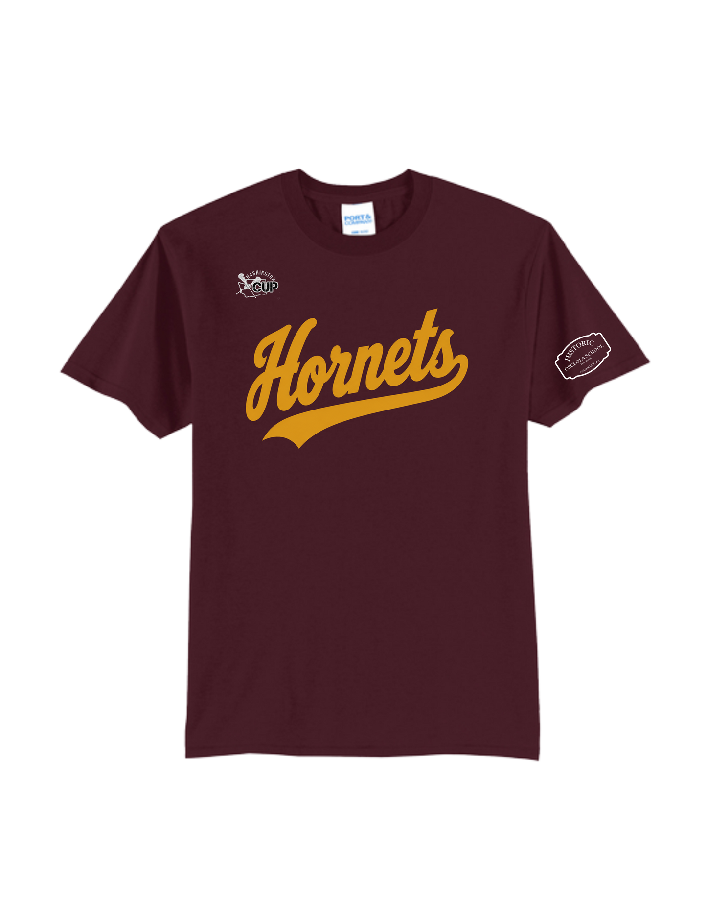 Hornets Lacrosse PC55 T-Shirt 50/50 Poly/Cotton
