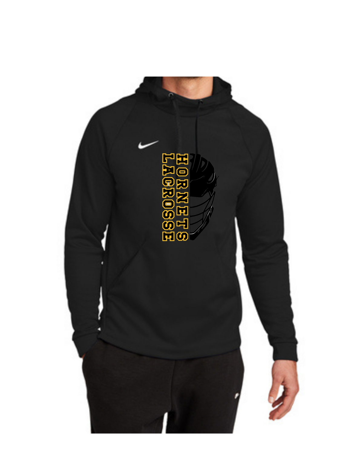 Hornet Helmet Logo Nike Therma-FIT Pullover Fleece Hoodie