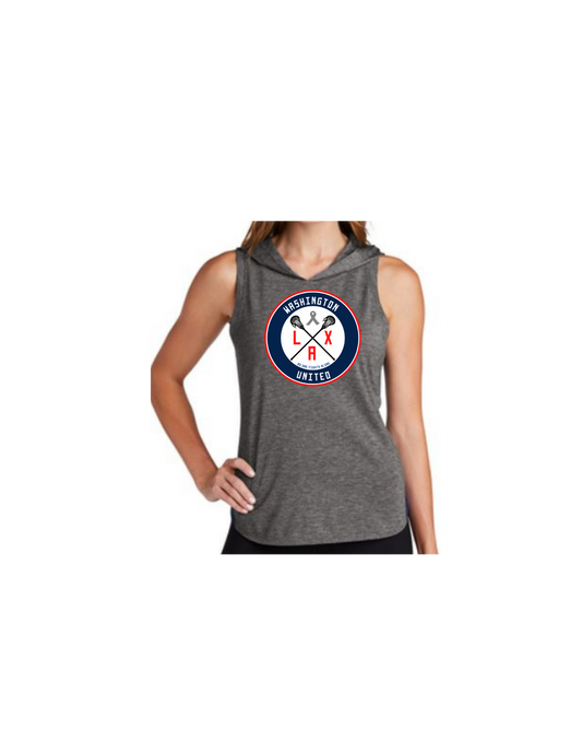 WUL Ladies Tri-Blend Wicking Draft Hoodie Tank